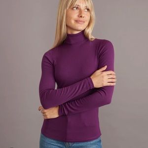 Marine Layer | Micro Ribbed Turtleneck, XS